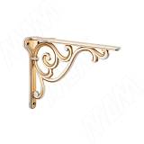 ROME Менсолодержатель для деревянных полок L-150 мм, cлоновая кость/золото винтаж