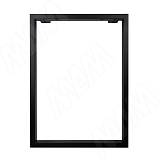 Пилар опора для стола П-образная, 60х30, 595xH820 (+10 мм), черный (RAL 9005, муар)