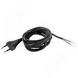 Шнур сетевой, вилка S52, 2 м, черный