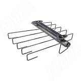 BELLE Вешало для брюк, потолочного крепления, глубина 350 мм, графит, полн. выдв.