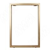 Пилар опора для стола П-образная, 60х30, 595xH870 (+10 мм), золото матовое