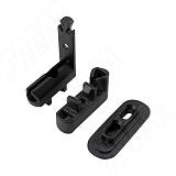 SLIM угловое соединение с креплением к стене/потолку, черный