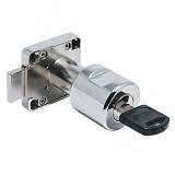 Замок-ручка для 1-ой двери, выдвижной, хром