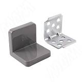 ANGLE Уголок мебельный с пластиковой накладкой 31х31х33 мм, серый