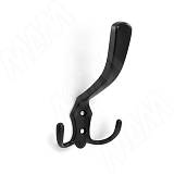 Крючок трехрожковый черный матовый
