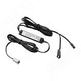 Выключатель инфракрасный (IR) на взмах руки, врезной, хром матовый, 12/24V, 36/72W