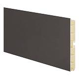 Цоколь пластиковый (высота 120, длина 4000 мм), графит светлый