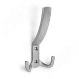 Крючок трехрожковый хром матовый