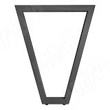 Сальта опора для стола V-образная, 40х40, H715+10 мм, графит, 1шт.