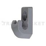 Клипса сетчатой полки, серый