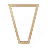 Сальта опора для стола V-образная, 40х40, H715+10 мм, золото матовое