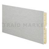 Цоколь пластиковый (высота 150, длина 4000 мм), нержавеющая сталь