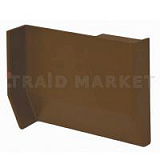 801 Заглушка для мебельного навеса, пластик, коричневая, левая