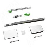 Yutu комплект роликов для одной стеклянной двери до 15 кг, один доводчик