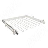 BELLE Вешало для брюк, 600 мм, белый, полн. выдв.