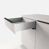 LS BOX комплект ящика 400 мм, цвет серый металлик (боковины h120 мм с направляющими плавного закрывания)