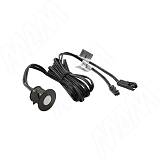 Выключатель сенсорный диммируемый, врезной, черный, 12/24V, 36/72W