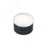 Заглушка пластиковая, D25 мм, хром