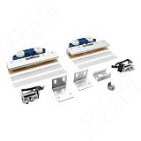 PORTAGLASS LUX Комплект роликов на одну стеклянную дверь, 8 - 12 мм,  до 75 кг