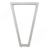 Сальта опора для стола V-образная, 40х40, H870 (+10 мм), хром матовый (RAL 9006, муар)