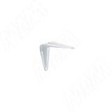 SIMPLE Менсолодержатель для деревянных полок 75х100мм, белый