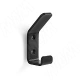 LANFORD Крючок двухрожковый черный матовый