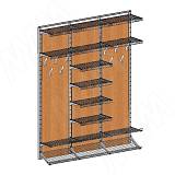 Home Space, гардероб ширина 1860мм, глубина 335 мм, 3 проема по 600 мм