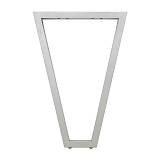 Сальта опора для стола V-образная, 40х40, H820 (+10 мм), хром матовый (RAL 9006, муар)