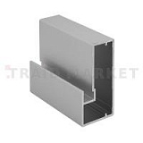 INTEGRO Профиль рамочный широкий, 45х20х20, серебро (анод), L-6000