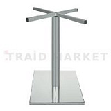 Подстолье с квадратным основ, D60, H700, хром вулканический, 1шт.
