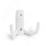 ARGUS Крючок двухрожковый белый матовый