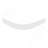 Радиусный элемент цоколя внешний (высота 100), белый