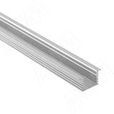 Профиль FM2, врезной увеличенной высоты, серебро, 22х12мм, L-2000