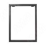 Пилар опора для стола П-образная, 60х30, 595xH820 (+10 мм), графит