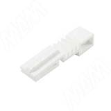 BASE Адаптер для крепления сетчатых корзин к направляющей, белый