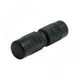 Полкодержатель двухсторонний, держатель для стекла, черный